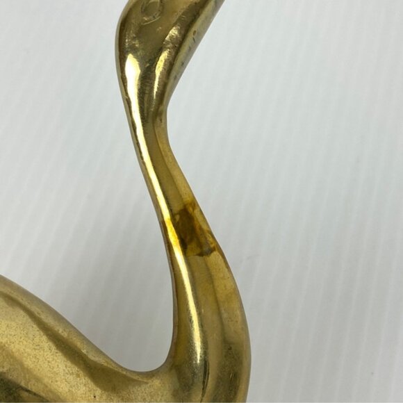 Brass Duck Ornament 3.5 X 5.5 inches Paperweight Decor - Picture 5 of 8